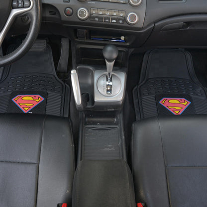 BDK Armored Super Hero Car Floor Matts - Offiziell lizenzierte DC Comics - All Weather Heavy Duty Auto Interieur Liners für Auto Truck Van SUV (Mehrere Stile)