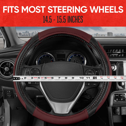 MotorTrend GripTech verbesserte Traktion Lenkrad Abdeckung (Fits 14.5' - 15.5')