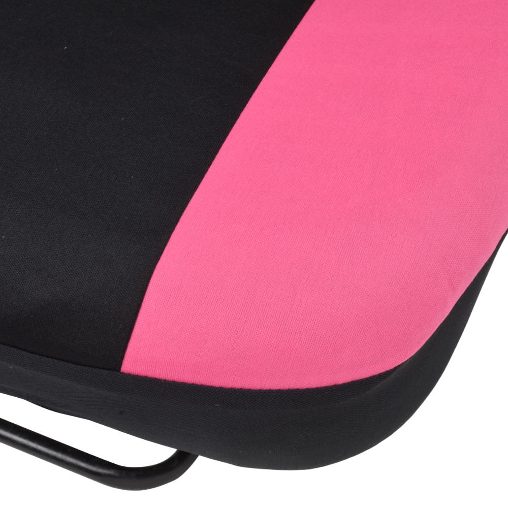 BDK 12-Piece Hot Pink Heels Vordersitzbezüge, Rücksitzbezüge, Sitzgurtpads und Lenkradbezüge (Fits 14.5' - 15.5')