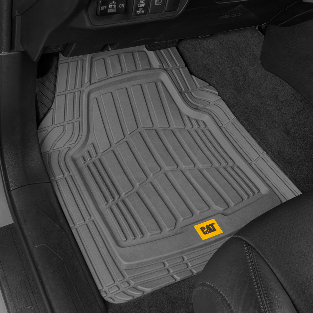 CAT 4-Piece ToughRide Gummi Vorderbodenmatten und Hinterbodenmatten - Heavy Duty, All Weather, Trimmen Sie, um zu passen