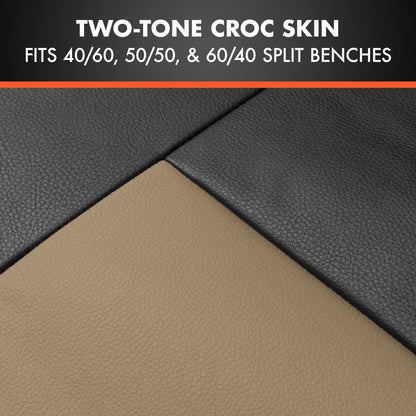 BDK Faux Croc Haut Vordersitze und hintere Split Bench Sitze