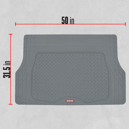 MotorTrend Utility Trunk / Cargo Liner Mat - Heavy Duty, All Weather, Trim to Fit