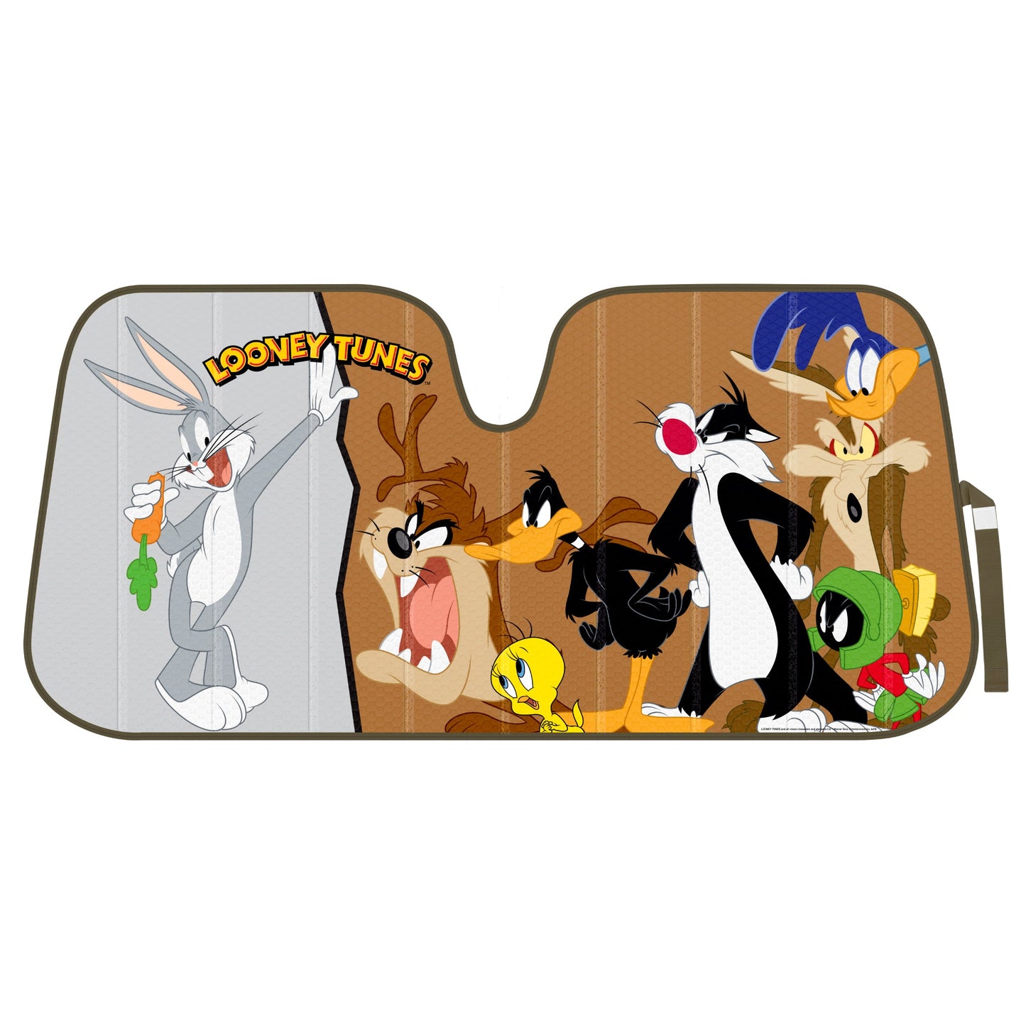 Warner Bros Looney Tunes Bugs Bunny & Friends Front Windschutzscheibe Sonnenschirm (58' x 27')