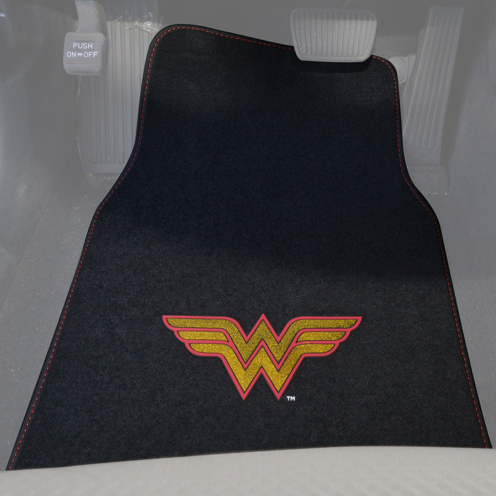 Warner Bros DC Comics Wonder Woman Logo Vorderbodenmatten und hintere Bodenmatten
