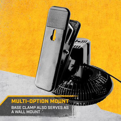 CAT 12-Volt tragbarer Clip-On-Lüfter mit oszillierendem Design