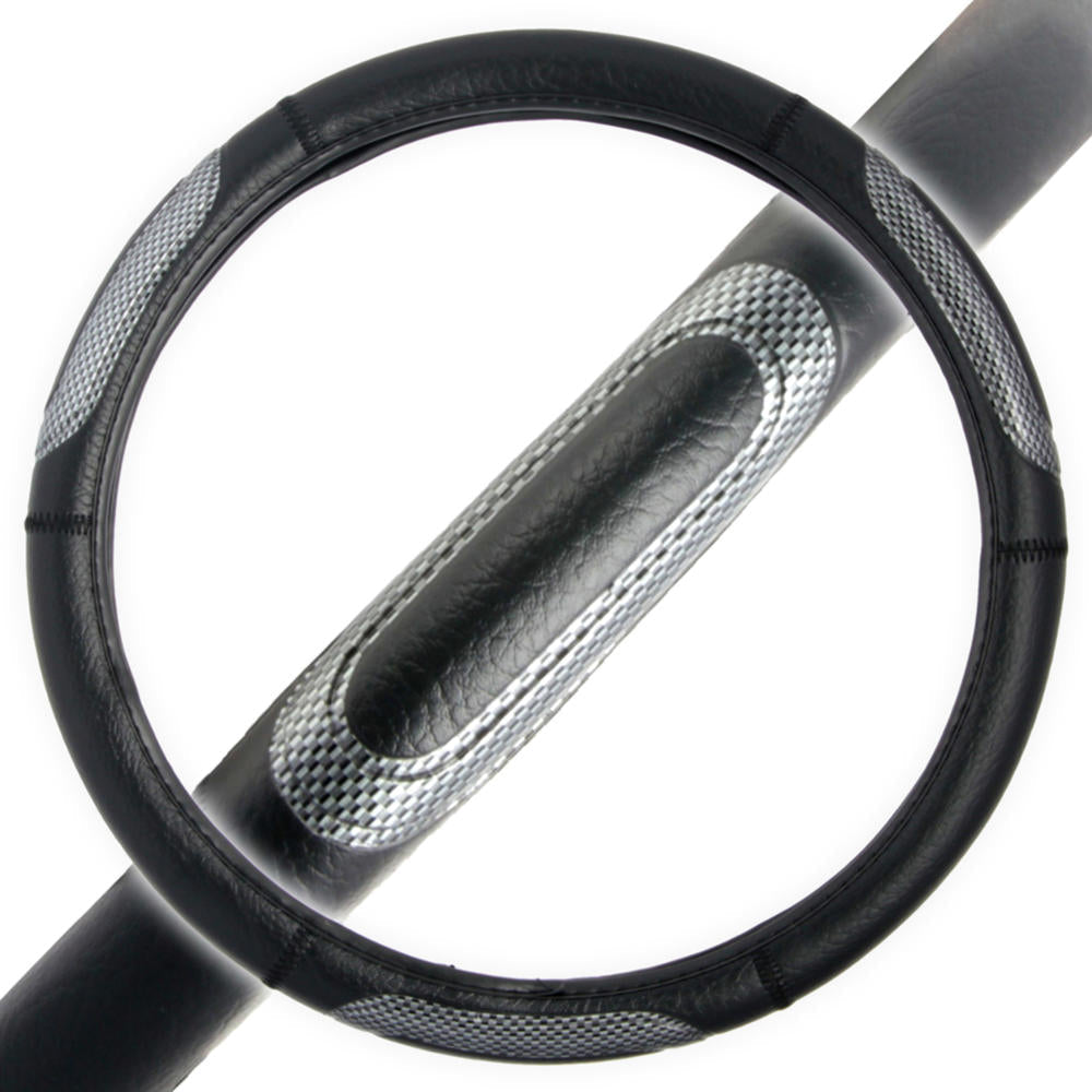 BDK Zwei-Tone Sport Carbon Grip Lenkrad Abdeckung (Fits 14.5' - 15.5')
