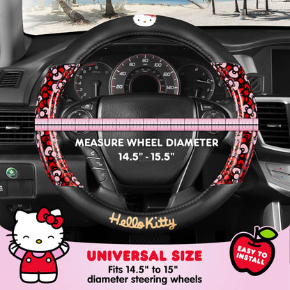 Carbella Sanrio Hello Kitty Bows Lenkradabdeckung (Fits 14.5' - 15')