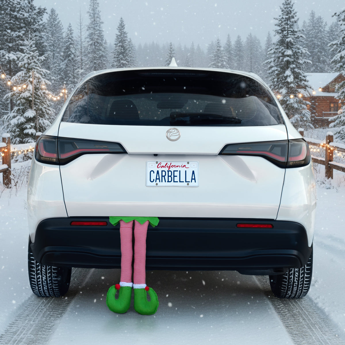 Carbella Trunk / Cargo Holiday Elf Legs Dekoration