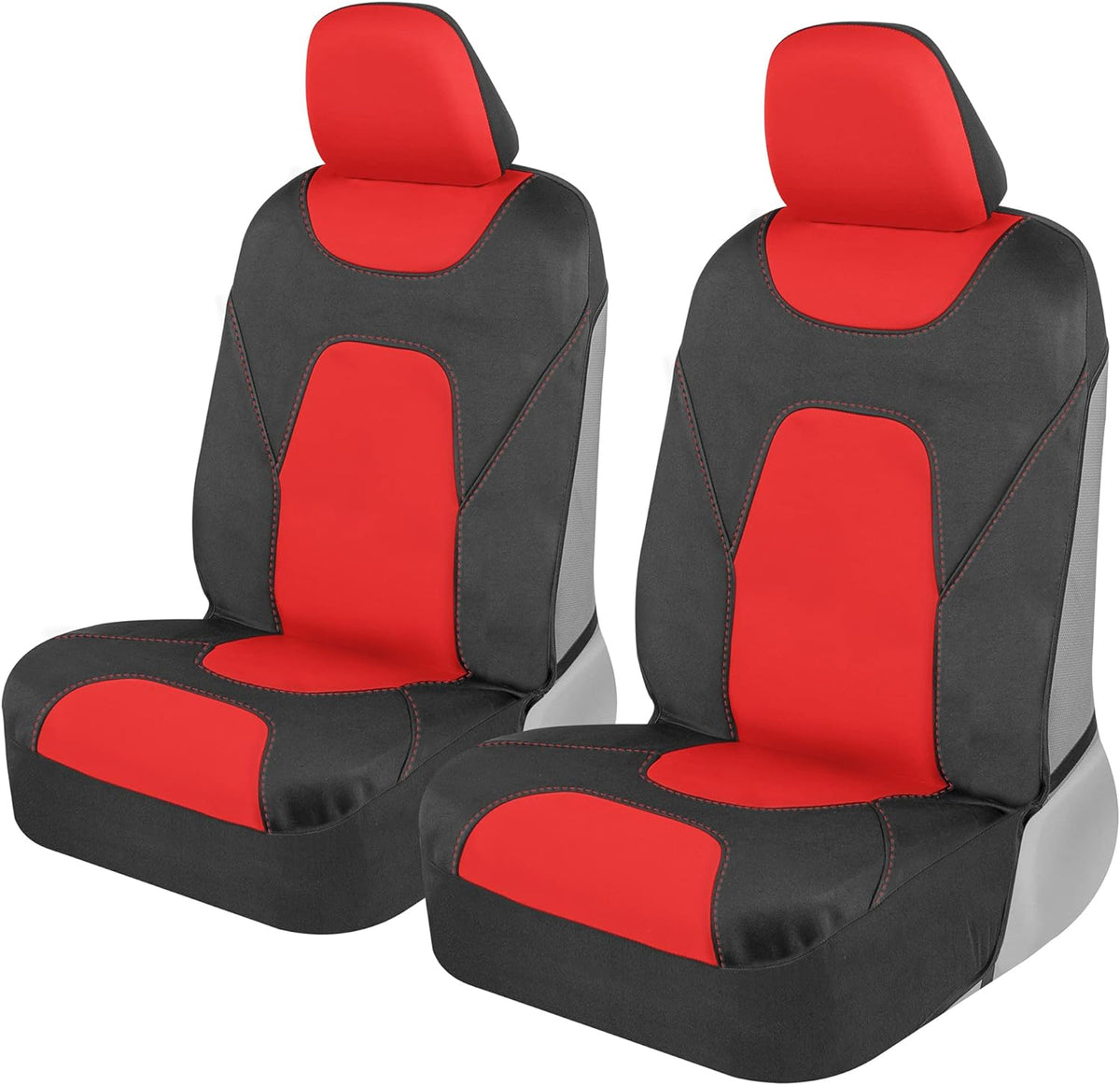 MotorTrend 2-Pack AquaShield Wasserdicht Zwei-Tone Neopren-Vordersitzabdeckungen
