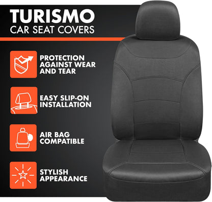BDK carXS Turismo Car Seat Covers Volles Set, Beige Two-Tone Front Seat Covers mit Split Rear Bench Back Seat Cover, Automotive Seat Covers für LKW SUV Van Auto (Mehrere Farben)