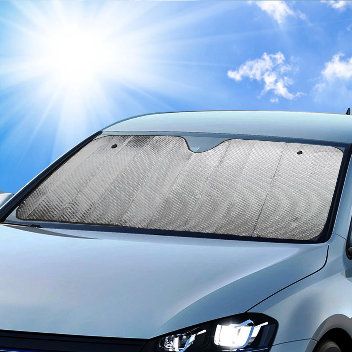BDK Single Bubble Vehicle Sonnenschirm für Autos, SUVS, LKW, Vans XXXL (66' x 24')