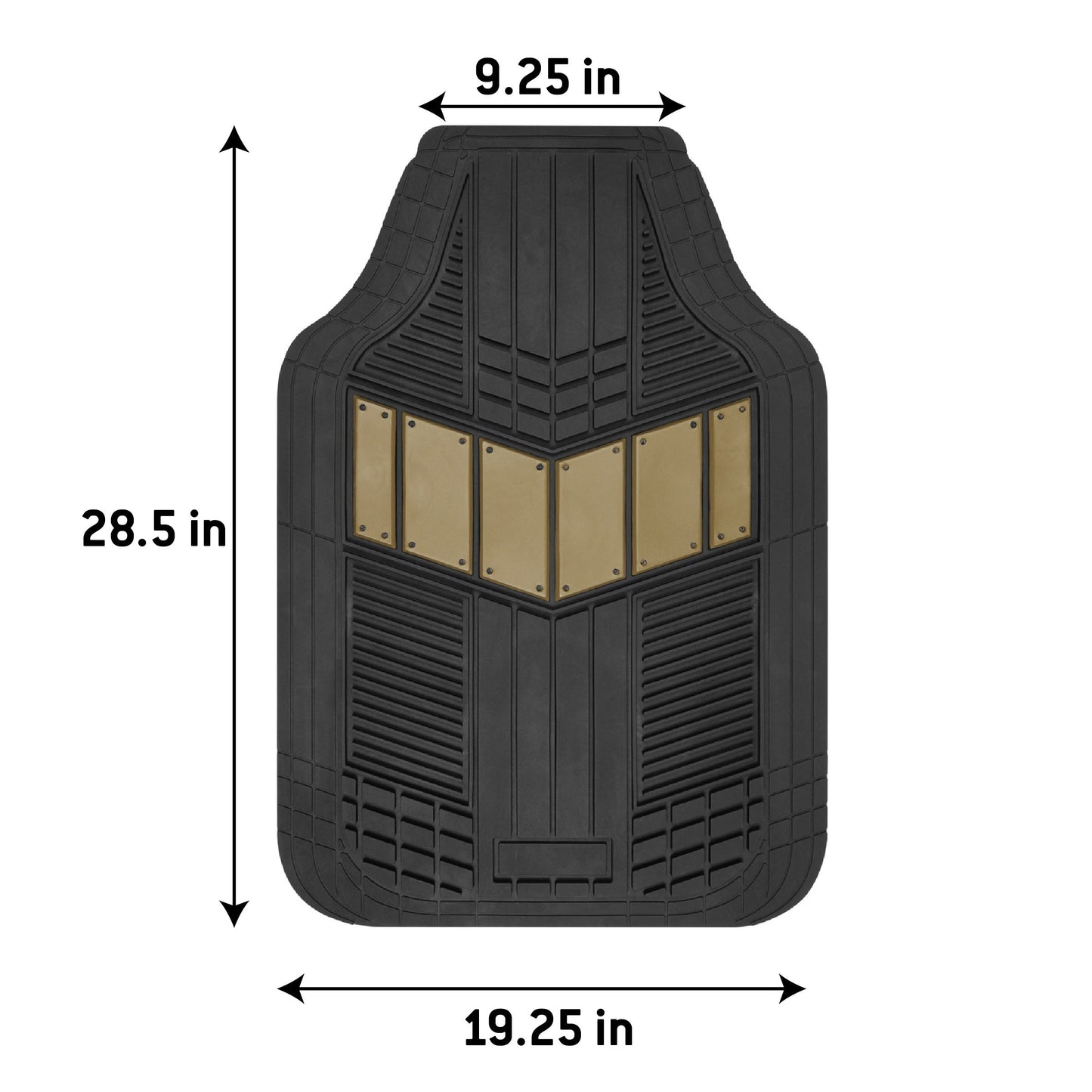 MotorTrend 4-Piece DualFlex Deep Drainage Kanäle Vorderbodenmatten und Hinterbodenmatten - Heavy Duty, All Weather, Trimmen Sie, um zu passen