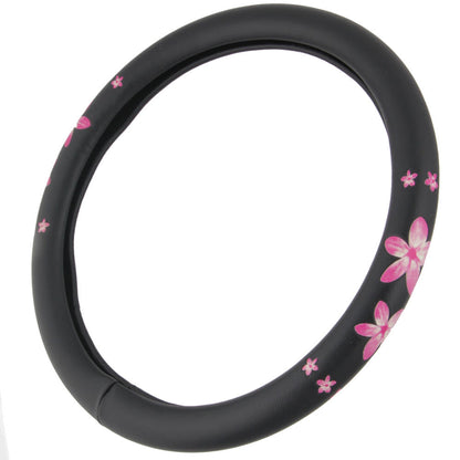 BDK Pink Hawaiian Flowers Lenkrad Abdeckung (Fits 14.5' - 15.5')