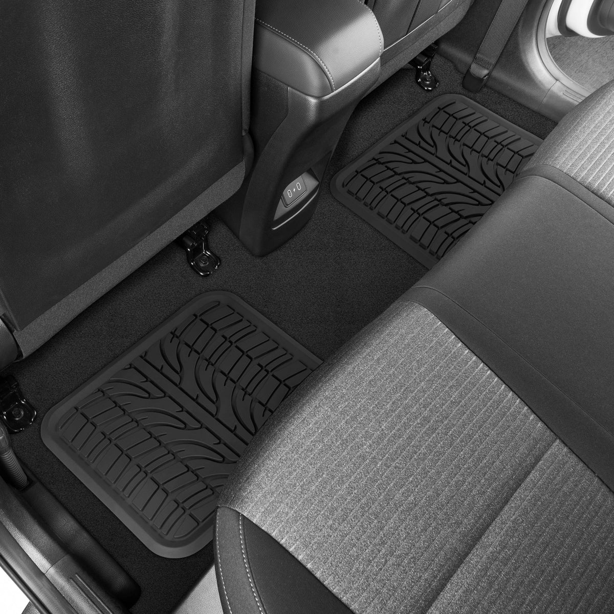 MotorTrend 2-Piece Grand Prix Reifenlaufflächen-Hinterbodenmatten - Heavy Duty, All Weather (15,25' x 14')