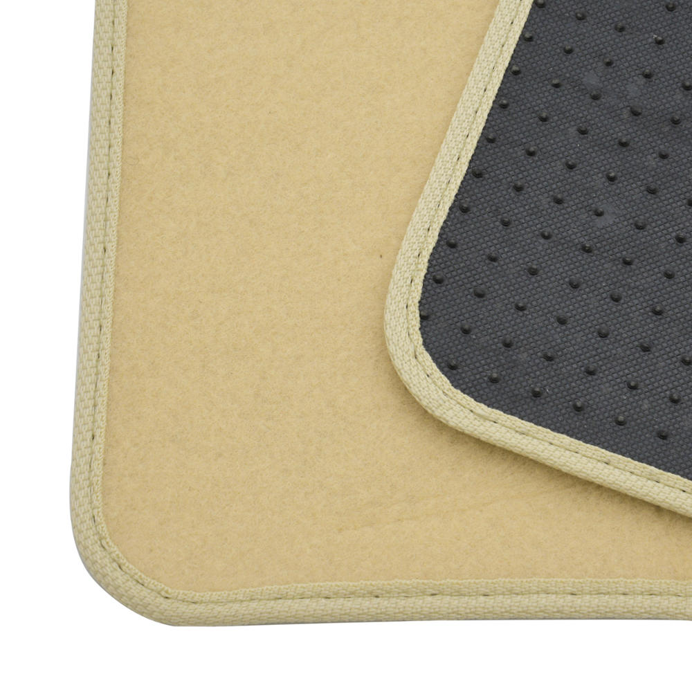 BDK 4-Piece Premium Teppich Nicht-rutschen Ferse Pad Vorderbodenmatten und hintere Bodenmatten