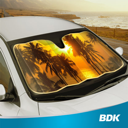 BDK Golden Sunset Beach Front Windschutzscheibe Sonnenschirme (58' x 27')