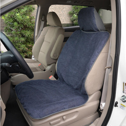 BDK UltraFit Waterpoof Car Seat Towel Cover, Black Trim - Waschbarer Schweißsitz-Protektor, ideal für Fitness-Studio-Surfen-Lauf-Crossfit, passt zu den meisten Auto-LKW Van und SUV (Mehrere Farben)