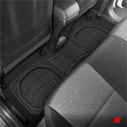 MotorTrend 4-Piece 3-Rows FlexTough Deep Dish Vorderbodenmatten, Mittelbodenmatten und Hinterbodenmatte