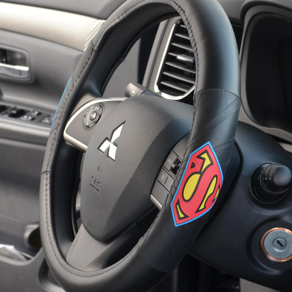 Warner Bros DC Comics Superman Logo Grip Lenkrad Abdeckung (Fits 14.5' - 15.5')