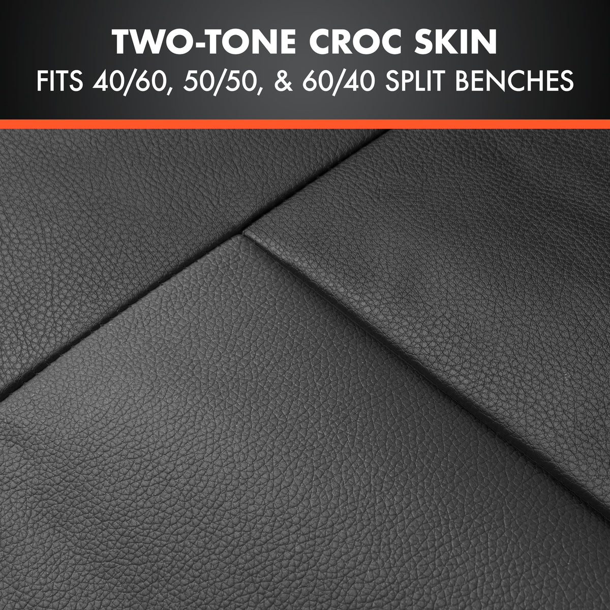 BDK Faux Croc Haut Vordersitze und hintere Split Bench Sitze