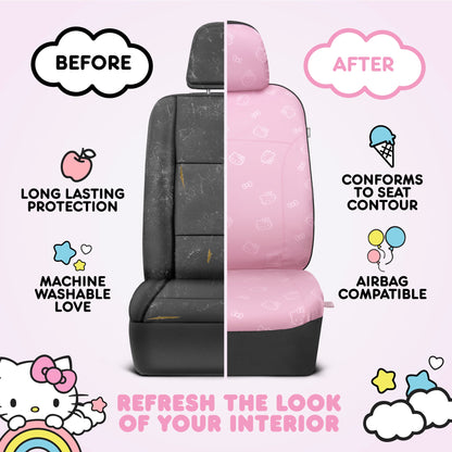 Hello Kitty Car Seat Covers - Süße Pink Seat Covers, Autozubehör Geschenk Hello Kitty Zubehör 2pc Pink Car Seat Covers