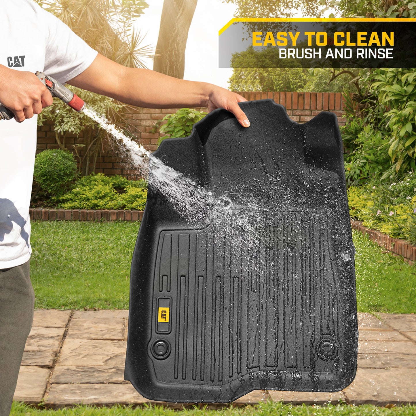 CAT® JustFitTM 3D Custom Fit Fußbodenmatten für Honda CRV 2023, 2026 - Heavy Duty Floor Liner Protection Laser gemessen, Honda CRV Zubehör, Car Liner