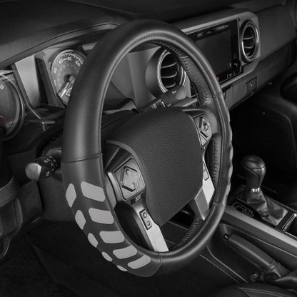 CAT UltraSport Faux Leather Steering Wheel Abdeckung für Wohnmobile, Semi-Trucks, LKW und Big Rigs L (15,5' - 16,5')