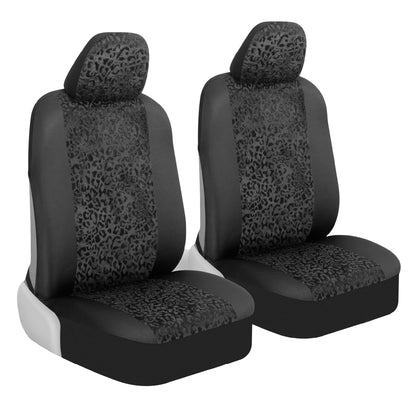 BDK 2-Pack Black Leopard Vordersitzbezüge
