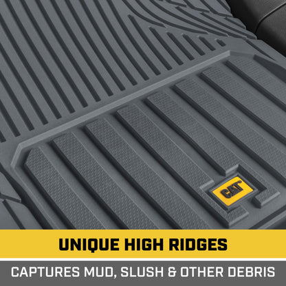 CAT 3-Stück ToughLiner Vorderbodenmatten und Hinterbodenmatten - Heavy Duty, All Weather, Trimmen, um zu passen