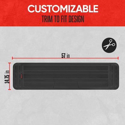 MotorTrend WeatherPlus Gummibodenläufer - Heavy Duty, All Weather, Trim to Fit (57' x 14.75')