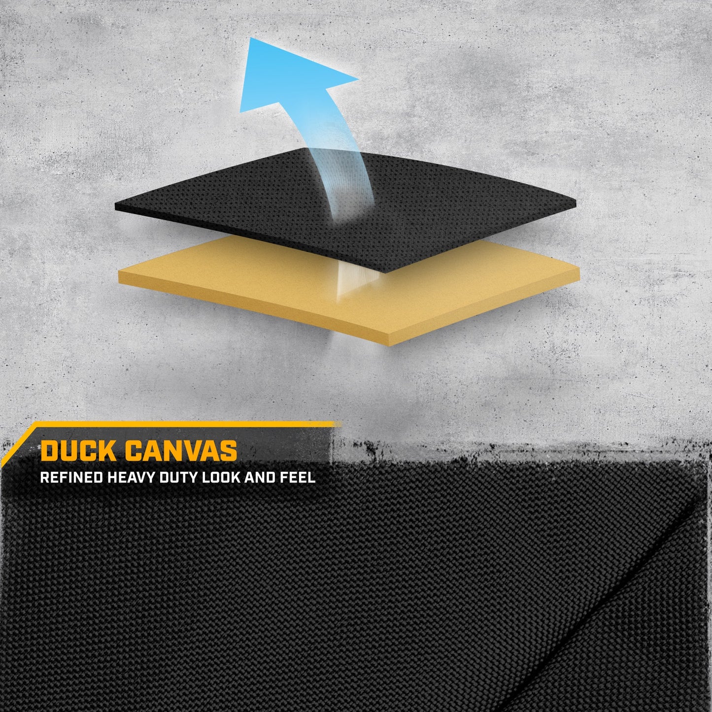 CAT Black Rear Seat Cover für LKWs, Autos & SUVs – Heavy-Duty Oxford Canvas – 60/40 Split Bench Protector – Langlebige Rücksitzabdeckung für Arbeitsfahrzeuge, Haustiere, Reisen – Car & Truck Interior Accessory