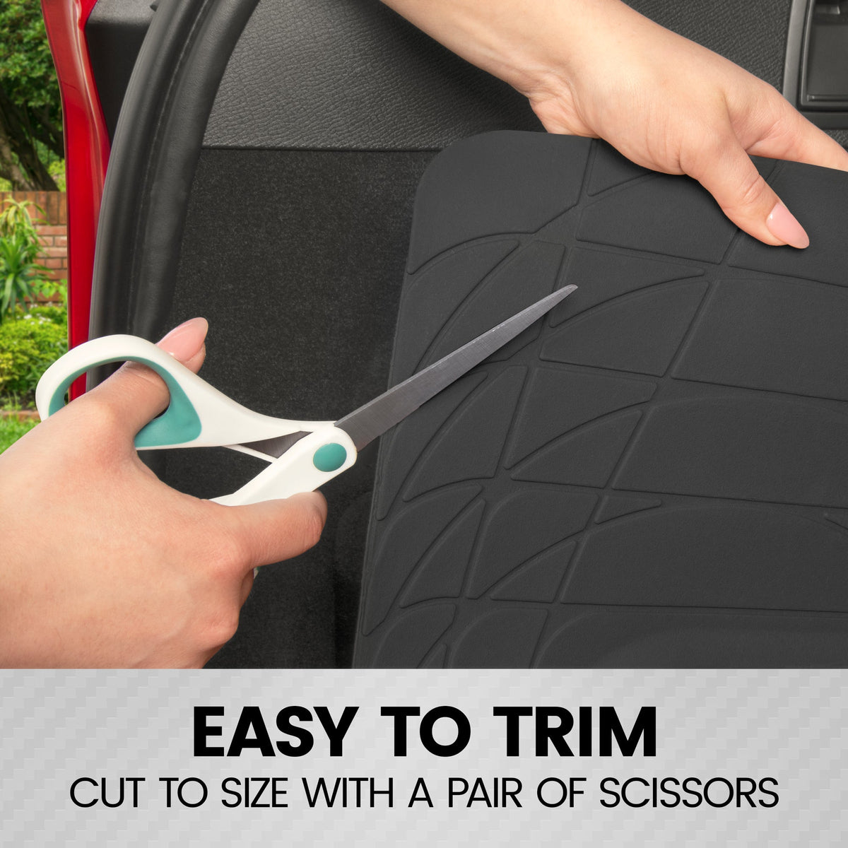 BDK Trunk / Cargo Rubber Liner - Heavy Duty, All Weather, Trim to Fit (53.8 'x 43.2')