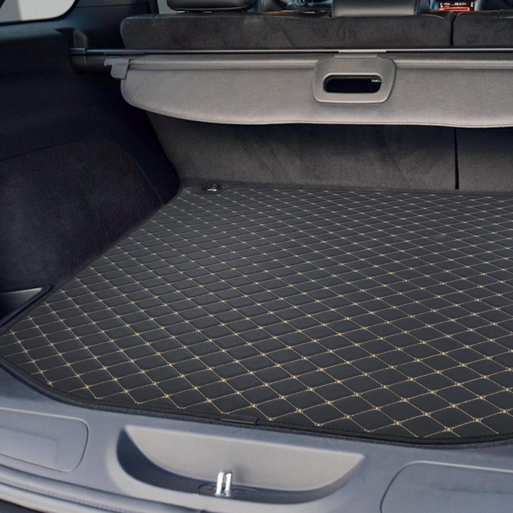 BDK Custom Fit Diamond Stitch Leatherette Trunk / Cargo Liner Mat für Jeep Grand Cherokee (2014 - 2016)