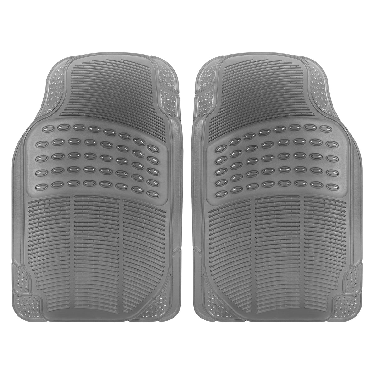 Carbella 2-Piece Cushioned Grip Pad Vorderbodenmatten - Heavy Duty, All Weather, Trim to Fit