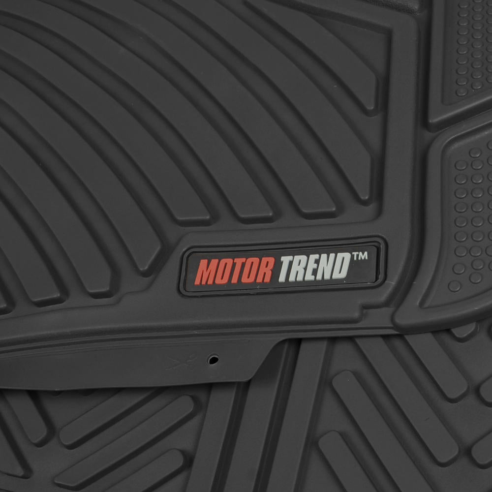 MotorTrend 4-Piece 3-Rows Extra-High Ridgeline Vorderbodenmatten, Mittelbodenmatte und Hinterbodenmatte