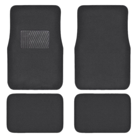 MotorTrend 4-Piece Premium Inter-Lock Backing Teppich Vorderbodenmatten und Hinterbodenmatten
