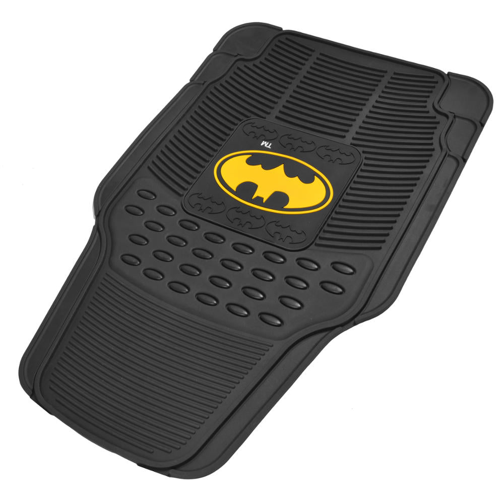 BDK Armored Super Hero Car Floor Matts - Offiziell lizenzierte DC Comics - All Weather Heavy Duty Auto Interieur Liners für Auto Truck Van SUV (Mehrere Stile)