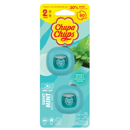 Chupa Chups Auto Lufterfrischer, Vanille Creme - Langlebige Autoerfrischer mit lustigen Düften, bunte und lebendige Lufterfrischer für Auto, einzigartige Autoerfrischer Parfüm Deodorizer Refresher Fragrance