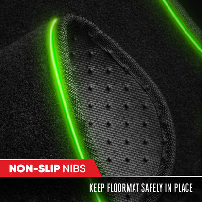 MotorTrend 2-Piece RGB LED Front Floor Matts, 16 Farben 4 Lichtmodi