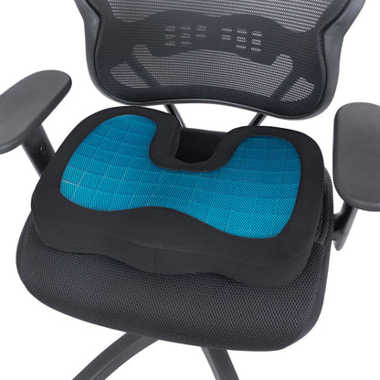 Motor Trend Kühlung Auto Lumbal Support Cushion - Hergestellt mit Memory Foam für maximale Coccyx Komfort & Rücken Tailbone Schmerzlinderung, ideal für Auto- und Bürostühle (MTCG-100)