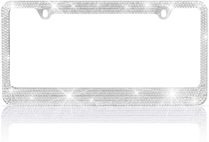 BDK Heavy Duty Rust-Proof Stainless-Steel Metallplattiertes Kennzeichen Rahmen Universalgröße für PKW SUV