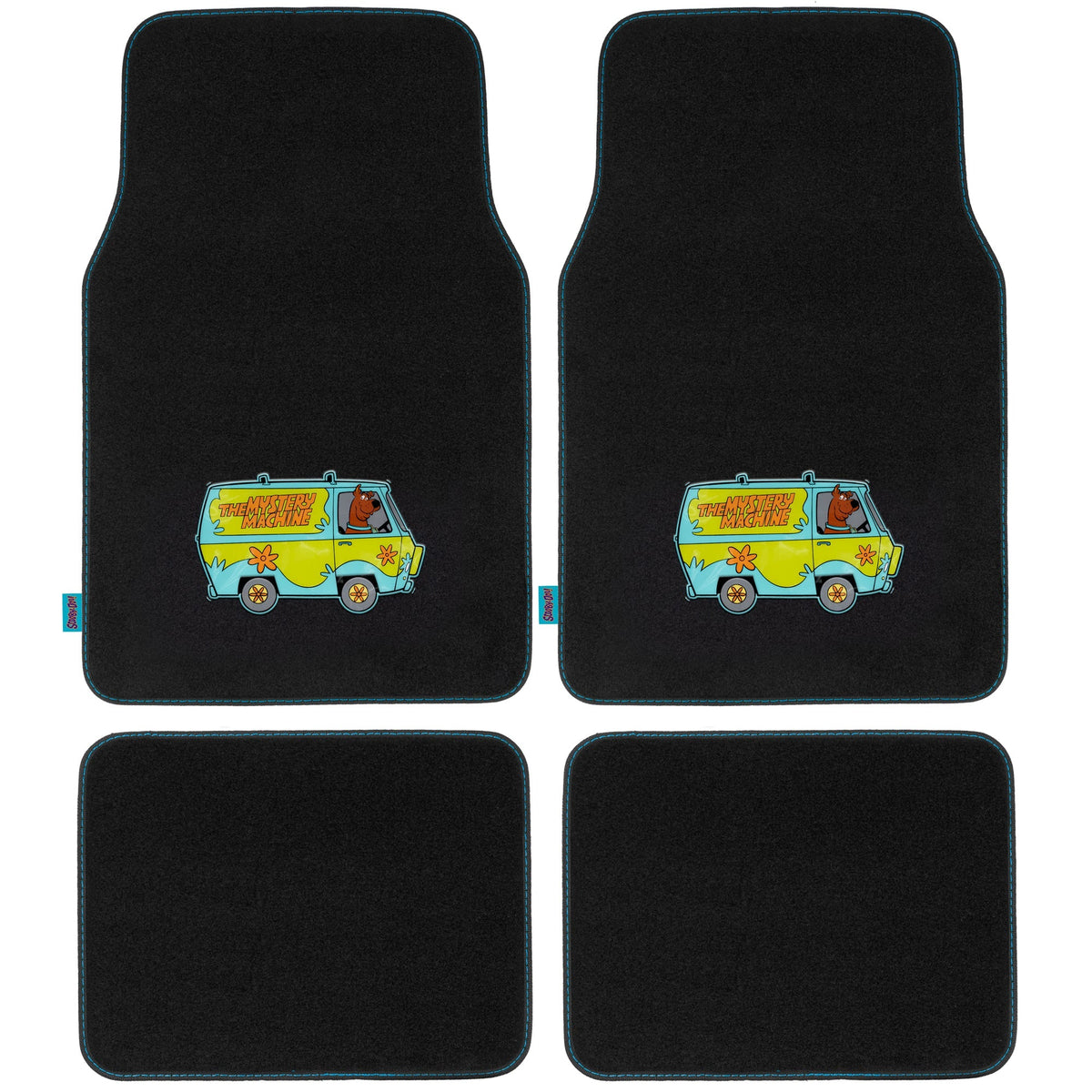 Warner Bros Scooby Doo 4-Piece Myster Machine Vorderbodenmatten und Hinterbodenmatten