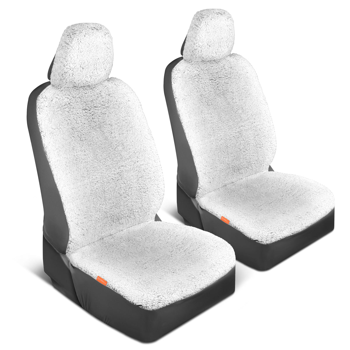 Carbella 2-Pack Plüsch Sherpa Fleece Vordersitzbezüge