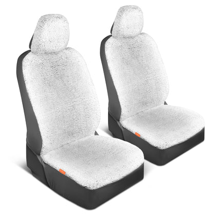 Carbella 2-Pack Plüsch Sherpa Fleece Vordersitzbezüge