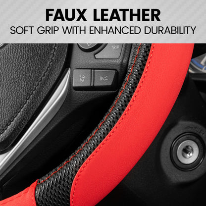 MotorTrend GripTech verbesserte Traktion Lenkrad Abdeckung (Fits 14.5' - 15.5')