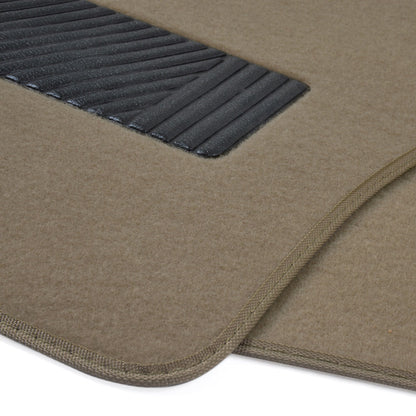 MotorTrend 4-Piece Premium Inter-Lock Backing Teppich Vorderbodenmatten und Hinterbodenmatten