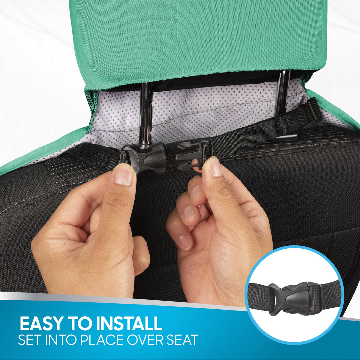 BDK UltraFit Waterpoof Car Seat Towel Cover, Black Trim - Waschbarer Schweißsitz-Protektor, ideal für Fitness-Studio-Surfen-Lauf-Crossfit, passt zu den meisten Auto-LKW Van und SUV (Mehrere Farben)