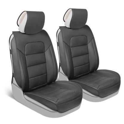 MotorBox 2-Pack Classic Edition Premium Faux Leather Perforated Cushion Vordersitzbezüge