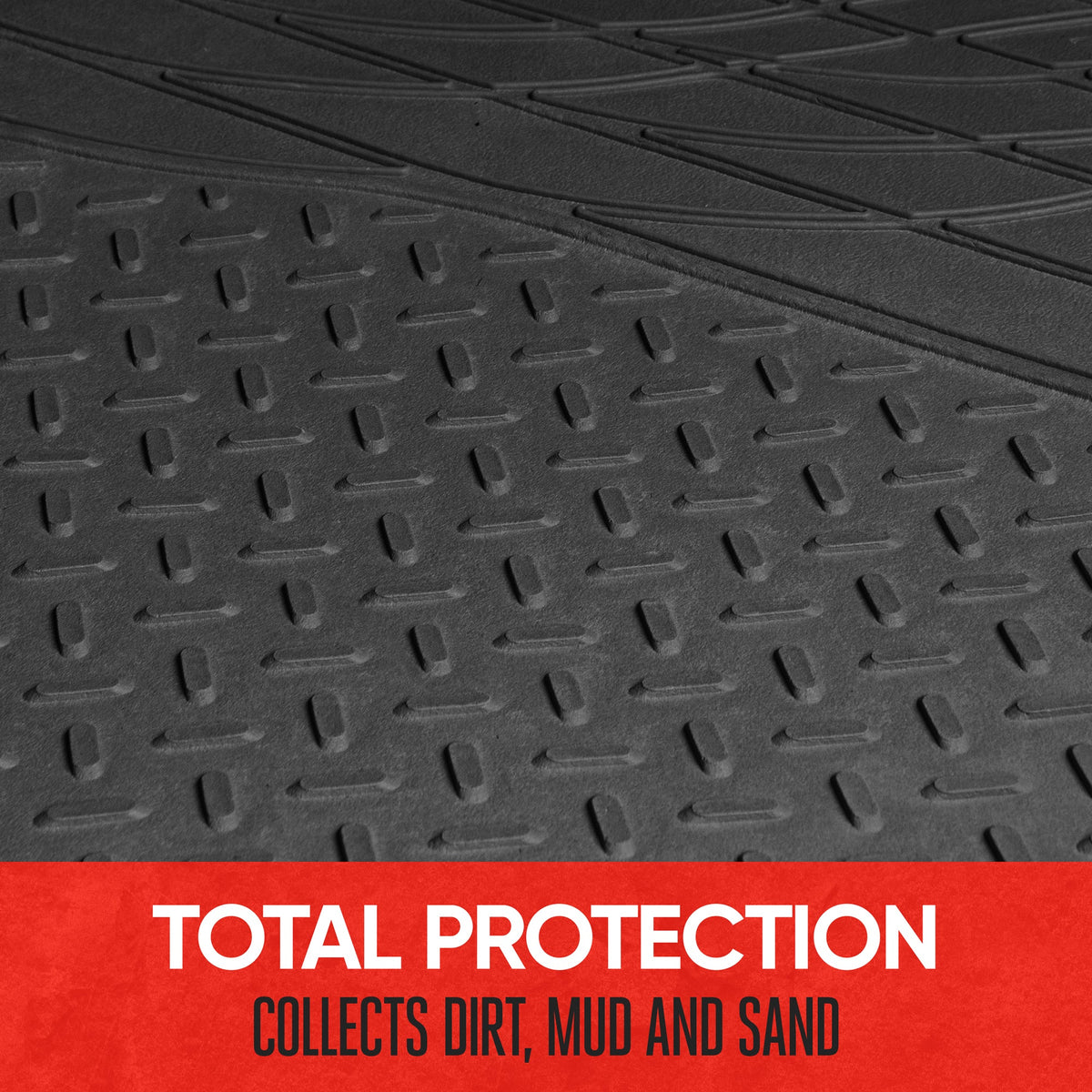 Motor Trend Heavy Duty Utility Cargo Liner Bodenmatten für Auto-Truck-SUV, Universal Trimmable to Fit, Faltbar, Cargo & Trunk All Weather Protection (Mehrere Farben)