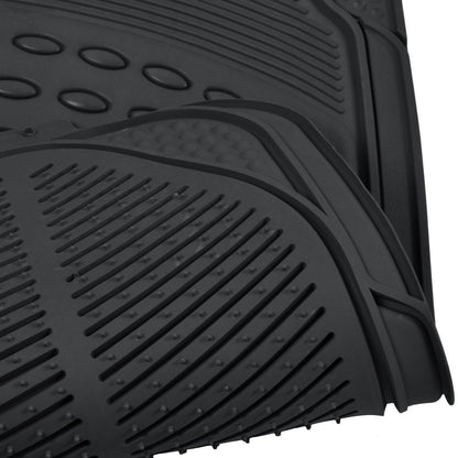 BDK 5-Piece Cushioned Grip Pad Vorderbodenmatten, hintere Bodenmatten und Cargo Liner - Heavy Duty, All Weather, Trimmen Sie, um zu passen